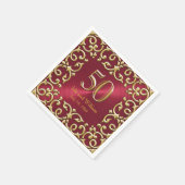 華美金ゴールドフレーム50周年記念 スタンダードカクテルナプキン (角)