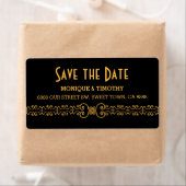 華美金ゴールドベルト – 金ゴールドブラック日付を保存 ラベル (インサイチュ)