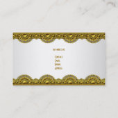 華美金ゴールドレースホワイトクエレガントラス 名刺 (裏面)