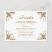 華美金ゴールドヴィンテージフレ結婚ームの詳細 エンクロージャーカード (正面)
