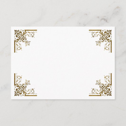 華美金ゴールドヴィンテージフレ結婚ームの詳細 エンクロージャーカード (裏面)