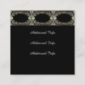 華美金ゴールド枠 スクエア名刺 (裏面)