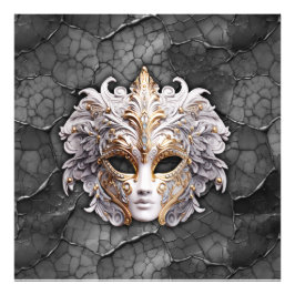 華美金ゴールド/グレー大理石の白詳細 フォトプリント           