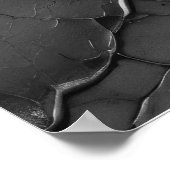 華美金ゴールド/グレー大理石の白詳細 ポスター (角)