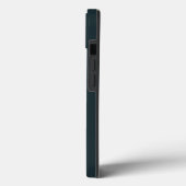 華美金ゴールド&ティール（緑がかった色）バタフライ電話ケース Case-Mate iPhoneケース (裏面 / 左)