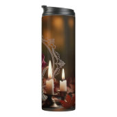 華美鏡パープルバラキャンドルライト タンブラー (回転右)