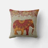華美飾インディアン象デザイン クッション (裏面)