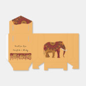 華美飾インディアン象デザイン フェイバーボックス (折り畳みなし)