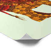 華美飾インディアン象デザイン ポスター (角)