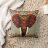 華美飾象デザイン クッション (ブランケット)