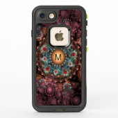 華美Brooch Fractal Art :: with monogram LifeProof iPhoneケース (裏面)