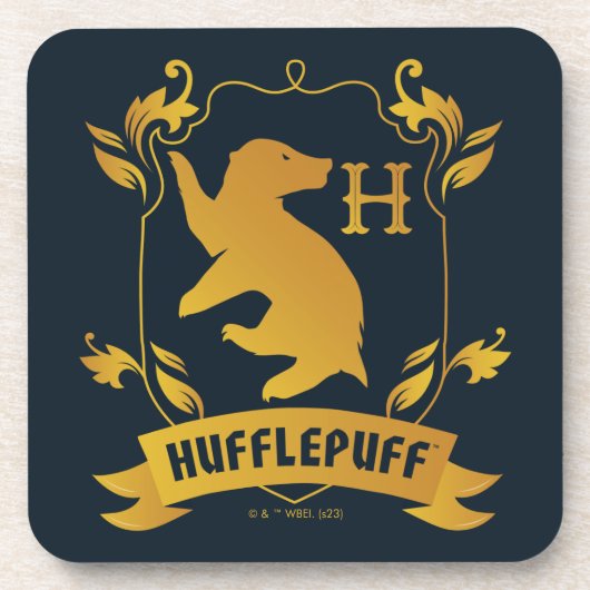 華美HUFFLEPUFF™ハウスクレスト コースター (正面)