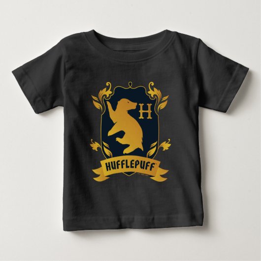 華美HUFFLEPUFF™ハウスクレスト ベビーTシャツ (正面)