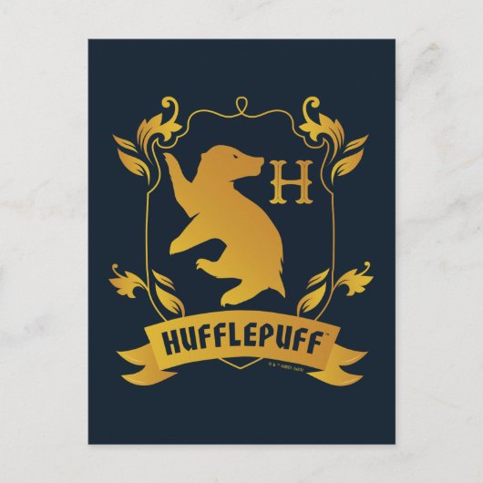 華美HUFFLEPUFF™ハウスクレスト ポストカード (正面)