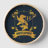 華美HUFFLEPUFF™ハウスクレスト 壁時計 (正面)