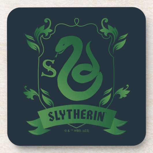 華美SLYTHERIN™ハウスクレスト コースター (正面)