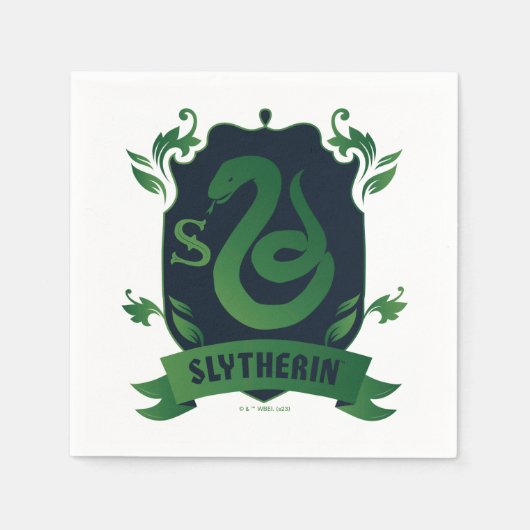 華美SLYTHERIN™ハウスクレスト スタンダードカクテルナプキン (正面)