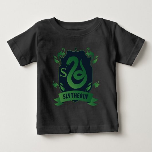 華美SLYTHERIN™ハウスクレスト ベビーTシャツ (正面)