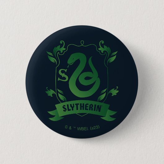 華美SLYTHERIN™ハウスクレスト 缶バッジ (正面)