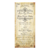 華華美やかなヴィンテージ結婚式 ラックカード (正面)