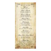 華華美やかなヴィンテージ結婚式 ラックカード (裏面)