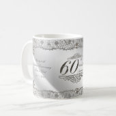 華麗さのダイヤモンド第60記念日のコーヒー・マグ コーヒーマグカップ (正面左)