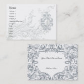 華麗さのビジネス/プロフィールカードテンプレート 名刺 (正面/裏面)