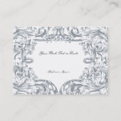 華麗さのビジネス/プロフィールカードテンプレート 名刺 (裏面)