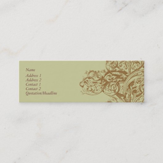 華麗さのプロフィールカード スキニー名刺 (正面)