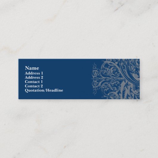 華麗さのプロフィールカード スキニー名刺 (正面)