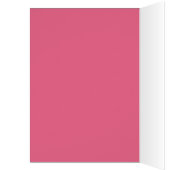 華麗さのモダンなピンクの結婚式のテーブル数カード (内側 (左))