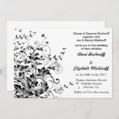 華麗さの結婚式招待状 招待状 (正面/裏面)