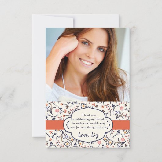 華麗さの花の写真はノート感謝していしています ノートカード (正面)