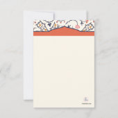 華麗さの花の写真はノート感謝していしています ノートカード (裏面)