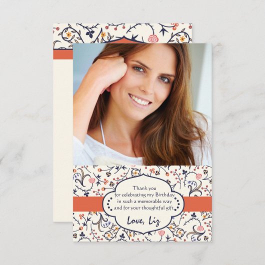 華麗さの花の写真はノート感謝していしています ノートカード (正面/裏面)