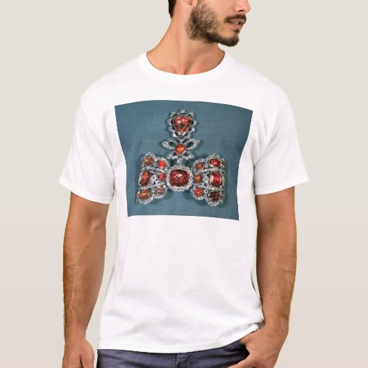 華麗と置かれる弓ブローチ Tシャツ (正面)