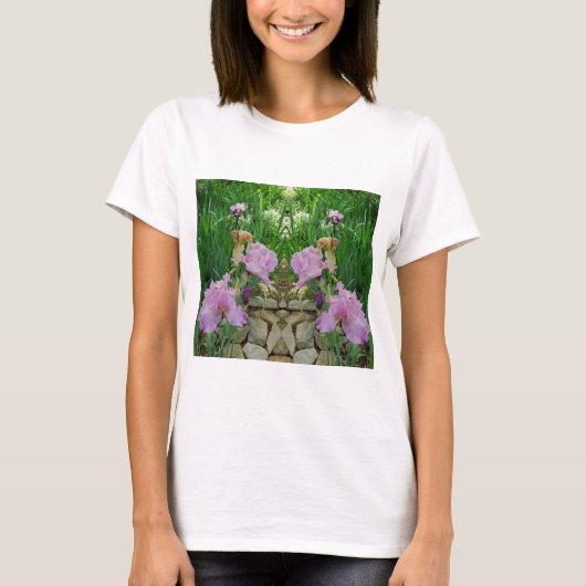 華麗なアイリス幻想の小径 Tシャツ (正面)