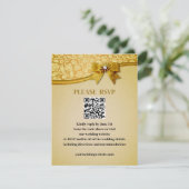 華麗なエレガントレトロアブストラクトフラワーとリーフ エンクロージャーカード (スタンド正面)