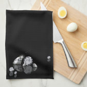 華麗なダイヤモンドのシャムロック-台所タオル キッチンタオル (四つ折り)