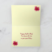 華麗なダリアの母の日 カード (内部)