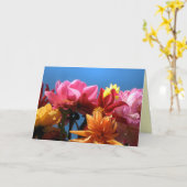 華麗なダリアの母の日 カード (黄色い花)