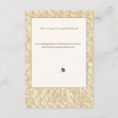 華麗なバラのカトリック用封筒カード エンクロージャーカード (裏面)