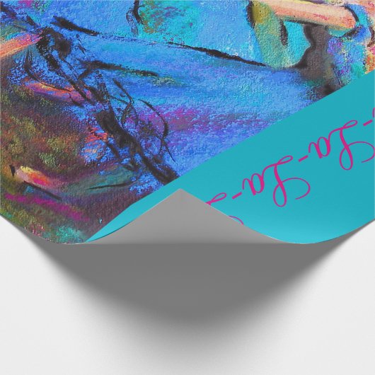 華麗なバレリーナのクリスマスのギフト用包装紙のガスを抜いて下さい! ラッピングペーパー (角)