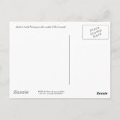 華麗なピンクの中の道の日没の郵便はがき ポストカード (裏面)