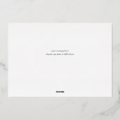 華麗なヴィンテージスタイルのクリスマス写真 箔シーズンカード (裏面)