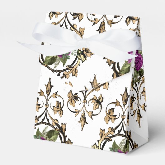 華麗なヴィンテージ バロック様式の花 フェイバーボックス (正面サイド)