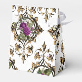 華麗なヴィンテージ バロック様式の花 フェイバーボックス (裏面サイド)