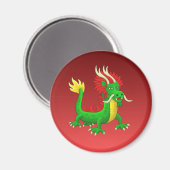 華麗な中国の龍 マグネット (正面/裏面)