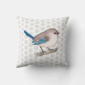 華麗な妖精のウォーレンの鳥が枝に クッション (裏面)