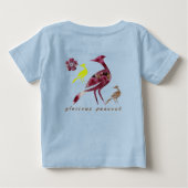 華麗な孔雀 ベビーTシャツ (裏面)